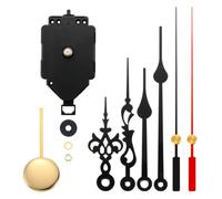 Cpolebev Kit de Réparation de Mécanisme de Mouvement Oscillant à Pendule D'Horloge Murale à Quartz à Faire Soi-Même avec 2 Paires D'Aiguilles
