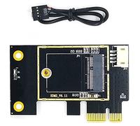 Cpolebev La Carte Adaptateur de Carte RéSeau sans NGFF M.2 vers PCIE Prend en Charge Les Cartes RéSeau 7260 8265 1650 1675X AX200 AX210