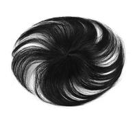 Cpolebev la Perruque de Cheveux Humains avec une Frange Augmente la Quantité de Cheveux Sur le Dessus de la TêTe pour Couvrir le Postiche de Cheveux Blancs A