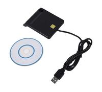 Cpolebev Lecteur de Carte à Puce USB pour Carte Bancaire IC/ID Lecteur de Carte EMV Haute Qualité pour 7 8 10 pour Linux OS USB- 7816