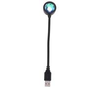 Cpolebev LED USB Coucher de Soleil Lampe Veilleuse Projecteur FêTe d'anniversaire DéCoration Portable LumièRe D'Ambiance pour Chambre à Coucher, Coucher de Soleil Rouge