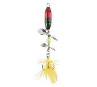 Cpolebev Longue Moulage Spinner Appat Leurre de Peche Double Queue Truite A Helice Carpe Poisson-Chat Leurres Artificiels pour la Peche sur Glace 10g