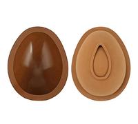 Cpolebev Lot de 2 Moules à Œufs en Chocolat Moules à Œufs en Silicone, Moules à Chocolat de Pâques en Forme D'Œuf Moules à Œufs Antiadhésifs