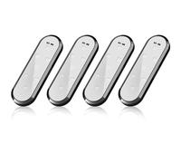 Cpolebev Lumière de Porte de Voiture, Projecteur de Signe Lumière de Porte de Voiture, Lumière de Bienvenue à LED 7 Couleurs, Lumière D'Avertissement Voiture à LED de Seuil Porte (4 Pièces)