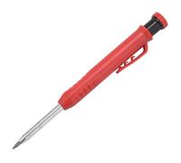 Cpolebev Marqueur de Trou Profond Marqueur de Crayon MéCanique de Qualité SupéRieure avec AffûTeur IntéGré-Pour Bois, MéTal, Pierre I Marqueur de Trou de Forage