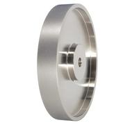 Cpolebev Meule CBN Meule Diamantée Dia 6x1 Pouce de Large avec Arbre 1/2 Pouce, pour Affûter L'Acier, Grain 600