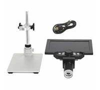 Cpolebev Microscope Numérique LCD 7 Pouces, Écran Large et Résolution 12MP | Idéal pour ateliers, ce microscope rend les circuits imprimés lisibles avec un écran 7 pouces et un zoom 1200X.