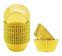 Cpolebev Mini 500 Pièces de Doublures de Cupcake en Feuille d'argent pour la Cuisson de Moules de Cuisson Épais et Robustes, Résistants à L', Doublures de Muffins en Papier B