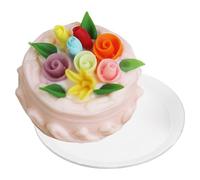 Cpolebev Mini Faux Gâteau Alimentaire Minuscule, Modèle de Cupcake Artificiel, Décoration Vintage, Ornements de Gâteau, Gâteau en Résine E