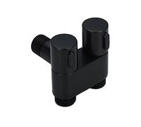 Cpolebev Mini Multifonctions en Laiton 1 dans 2 Sorties Double Commande pour Lave-Linge Chromé pour Lave-Linge et Toilettes-C