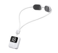 Cpolebev Mini Pendentif Masseur de Cou Chauffant par Impulsions Multifonctionnel Suspendu Protecteur de Cou Pendentif Instrument Cervical Facile à Utiliser, A