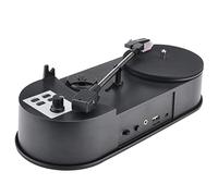 Cpolebev Mini Tourne Disque Vinyle Gramophone Rotation Directe U Disque MP3 Double Vitesse 33