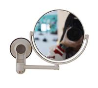 Cpolebev Miroir de Bain Miroir CosméTique 1X / 3X Ventouse Grossissement Maquillage RéGlable Miroir avec la Double Face Miroir de Salle de Bain