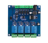 Cpolebev Module de Relais Modbus RTU 4 Voies Module de Relais 7-24V Commutateur RS485/TTL EntréE et Sortie avec Protection Anti-Retour