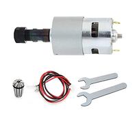 Cpolebev Moteur à Courant Continu CNC 775 Moteur de Broche 100W 12-24VDC 20000RMP + ER11 Pince pour Bricolage Mini CNC 3018 3018Pro 3018Pro-Max 3018Pro-N