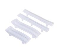 Cpolebev Moule de RéSine de PoignéE de Plateau de 4 Ensembles, Moule de Moulage éPoxy de Silicone pour PoignéEs de Porte D'Armoire de Bricolage, PoignéEs de Barre de Tiroir, Artisanat Afrt