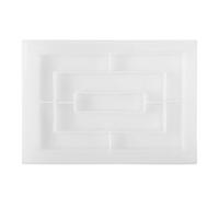 Cpolebev Moule en RéSine Silicone, Grands Moules à Plateau Roulant Rectangle pour RéSine éPoxy, Moule en RéSine avec Bords