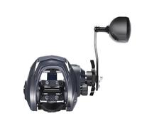Cpolebev Moulinet de Pêche Tout Métal, Design Goutte d'eau, pour Gros Gibier, Long, Anti-Retour, Pêche en Mer, Moulinet pour Leurre Blackfish, Main Droite