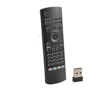 Cpolebev MX3 Air Mouse Clavier sans RéTro-éClairé TéLéCommande Intelligente 2.4G pour Tx3 H96 Android TV Box