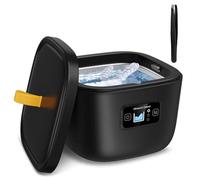 Cpolebev Nettoyeur à Ultrasons pour Dispositif de Retenue, ProthèSe Dentaire, ProtèGe-Dents, TêTe de Brosse à Dents, Dispositif de Retenue à Ultrasons 43 KHz 255 Ml, Prise UE Noire
