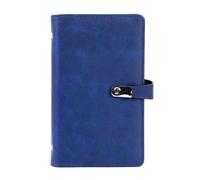 Cpolebev Organisateur de Support de Livre de Cartes, Livre de Support de Carte de Visite Portable pour et Femmes, Capacité de 120 Cartes, Livret de Cartes de Visite Bleu