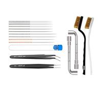 Cpolebev Outil de Nettoyage D'Imprimante 3D de Cuivre Brosse Brosse à Dents Buse Aiguille de Nettoyage PièCes D'Imprimante 3D Outil de Nettoyage Kit de Clé
