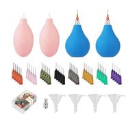 Cpolebev Outils et Fournitures de Poterie, Bouteilles Applicatrices à Embout Céramique pour Le Traçage de Glaçures, Facile à Utiliser et
