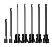 Cpolebev Pagaies de MéLangeur en RéSine 5 PièCes avec 2 Tiges D'Extension, Accessoire de MéLangeur éPoxy pour un MéLange Puissant, MéLangeur de Peinture RéUtilisable