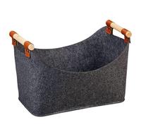 Cpolebev Panier à Bois Pliable Grande Capacité 57 L, Porte-Bois au Coin du Feu, Sac pour Bois de Chauffage, Journaux, Vêtements