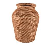 Cpolebev Panier en Osier Rotin Pot de Fleurs Suspendu Pot de Fleurs Panier de Fleurs Panier de Rangement Vase en Osier Panier de Fleurs Tissé Rustique Pot