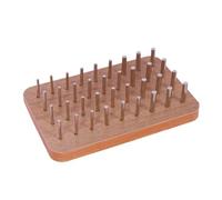 Cpolebev Panneaux Perforés en Bois à 36 Trous pour la Dextérité des Doigts, Planche de Rééducation de la Main avec Chevilles de 4 Mm/6 Mm/8 Mm, Planche à Chevilles de Thérapie de la Main