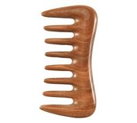 Cpolebev Peigne à Cheveux à Dents Larges - Peigne en Bois Naturel pour Cheveux BoucléS - Pas de Peigne en Bois de Statique pour le DéMêLage