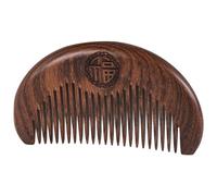 Cpolebev Peigne de Soin des Cheveux Anti-Statique Fait à la Main en Bois Naturel en Bois Sculpté Peignes en Bois de Peigne de Poche Peigne de Massage Peigne à Cheveux