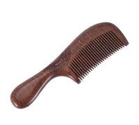 Cpolebev Peigne en Bois de Unisexe Femmes Maison Voyage Bois Anti-Statique Peigne à Dents Fines PoignéEs en Bois Peigne à Cheveux