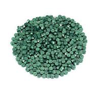 Cpolebev Perles de Cire à Cacheter, 200 PièCes de Perles de Sceau de Cire, Kit de Sceau de Cire Sceau de Cire Verte pour de de Cire et Lettre