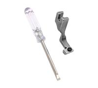 Cpolebev Pied-De-Biche Réglable et pour Fermeture Éclair Unilatérale pour Machine à Coudre Industrielle à Point Noué à Aiguille, Facile à Utiliser