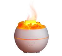 Cpolebev Pierre de Sel LED Light Humidificateur USB Aromathérapie Veilleuse Brume Humidificateur d'air pour Chambre Maison Bureau