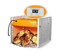 Cpolebev Plaque Chauffante pour Couveuse de Poussins Chauffage pour Couveuse de Poulets avec Hauteur et Angle Réglables, Contrôle Numérique de la Température Prise UE