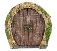 Cpolebev Porte de Fée d'arbre Extérieur, Mini Sculpture de Jardin de Fée, Portes et Fenêtres Miniatures de Maison de GNOME de Jardin de Fée,