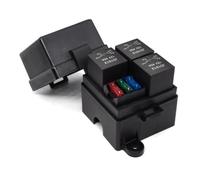 Cpolebev Porte-Fusible à 3 Voies et 4 Broches, Relais à Lame Standard ATO, Relais 12 V 40 A