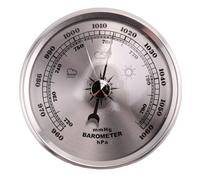 Cpolebev pour Jauge de Pression à Station MéTéo MéTal Tenture Murale BaromèTre ThermomèTre Multifonction AtmosphéRique HygromèTre Portable