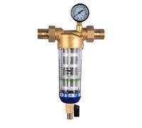 Cpolebev Pré-Filtre Purificateur pour Toute, Filtre à Eau pour Sédiments, Système de Préfiltre Central, Lavage à Contre-Courant, en Acier Inoxydable D