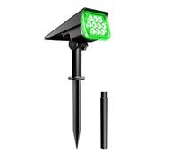 Cpolebev Projecteur Solaire Lumière de Jardin Solaire Énergie Solaire Lumière Verte Extérieure Lumière Solaire Projecteur de Cour IP65 pour la Décoration de Cour