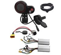 Cpolebev QS-S4 Thumb Throttle LCD Display Kit 36V-60V+48V 800W Dual Drive Controller pour Zero 8 9 10 8X 10X Scooter Électrique Pièces de Rechange 6PIN