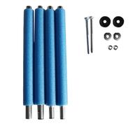 Cpolebev Remplacement des Poteaux de Trampoline, avec Protection Anti-Collision pour Poteaux de Trampoline, avec Boîtier à Vis Tube Droit 1,96 M