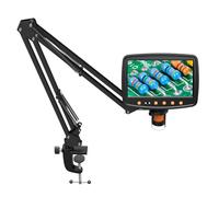 Cpolebev RIEVBCAU Support de Bras de Microscope Flexible, Support Métallique Réglable, Support de Microscope Compatible avec pour DM4 DM7 DM9