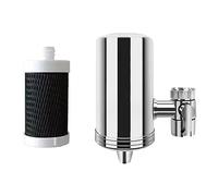 Cpolebev Robinets en Acier Inoxydable Purificateur d'eau Eau du Domestique Filtre à Eau de Cuisine à Boire Directement Éliminer Les Polluants de l'eau Argent et Noir Durables