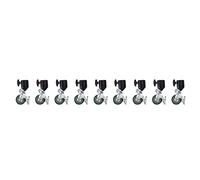 Cpolebev Roues Universelles 9 Pieces 22mm Kit Pour Eclairage et Supports | Systeme 9 roulettes universelles compatibles 22 mm avec poulies lourdes pour supports Eclairage et Studio Boom