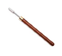 Cpolebev Rouleau de Peinture pour Bords en Cuir, Stylo de Teinture pour Bords en Cuir avec Manche en Bois de, Dessus en Acier Inoxydable, Outil de Bricolage du Cuir, Facile à Utiliser