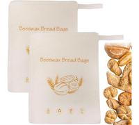 Cpolebev Sac à Pain Réutilisable Cire d'abeille, pour Pain Maison et Levain | Conçu pour conservation ou congélateur, ce sac réduit l'usage du plastique tout en préservant croûte.